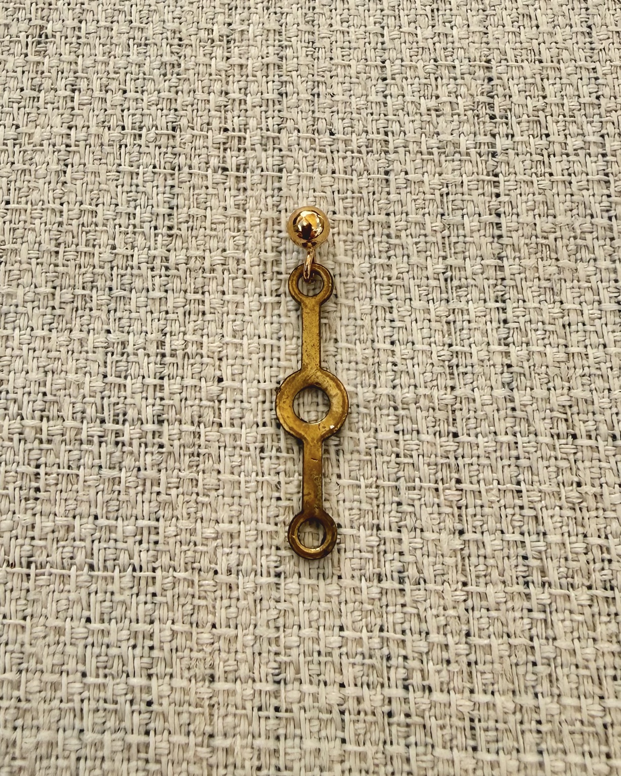 Vintage Brass Rivet Drop Sidekick — product photo